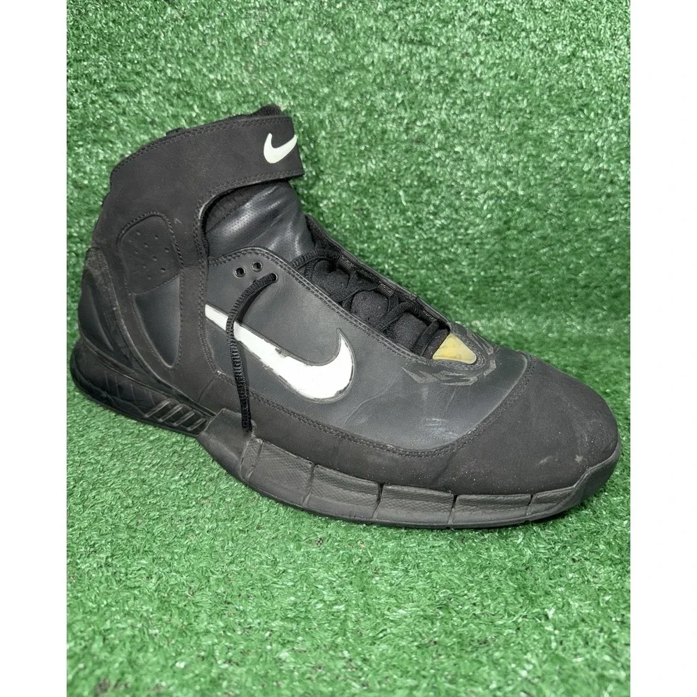 2005 Vintage Nike Air Zoom Huarache 2K5 Black Kobe Bryant Era Shoes Mens Size 15